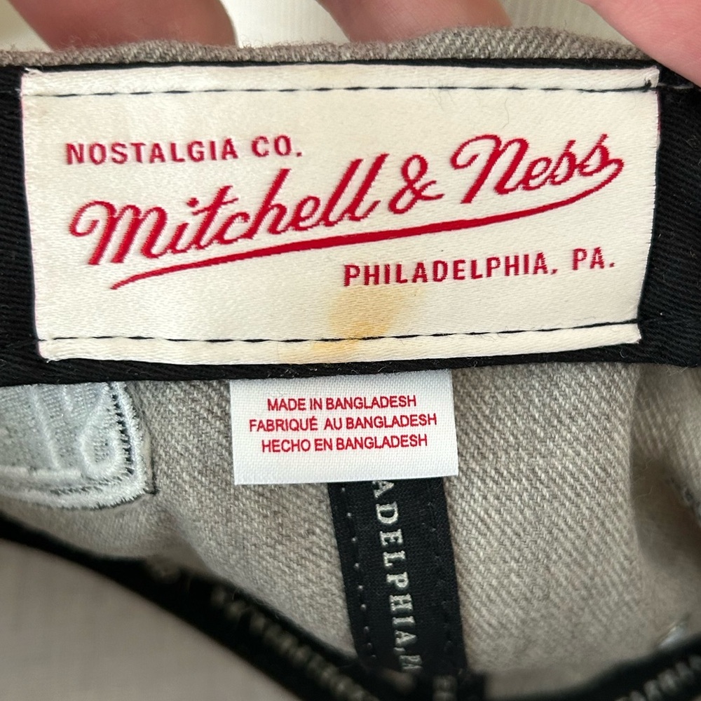 Nets Wool Mitchell And Ness Snapback Baseball Hat - image 4